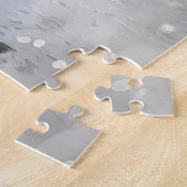 ブリタニースパニエル犬ドッグオートバイクリスマスに乗る ジグソーパズル (側面)