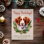 ブリタニースパニエル犬ドッグクリスマスハッピーパウィーデイズ シーズンカード