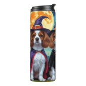 ブリタニースパニエル犬ドッグスパンプキンハロウィンおもしろい タンブラー (回転左)