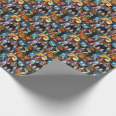 ブリタニースパニエル犬ドッグスパンプキンハロウィンおもしろい ラッピングペーパー (角)