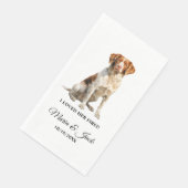 ブリタニースパニエル犬ドッグ結婚ズディナー (コーナー)