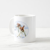 ブリタニースパニエル犬ノエル コーヒーマグカップ (正面左)