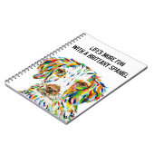 ブリタニースパニエル犬ノートパソコン6.5インチx 8.75インチ ノートブック (左側)