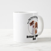 ブリタニースパニエル犬パパ ジャンボコーヒーマグカップ (正面右)