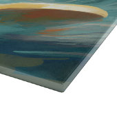 ブリタニースパニエル犬ビーチ絵画サーフィン カッティングボード (角)