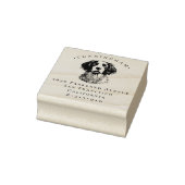 ブリタニースパニエル犬ペットドッグネームと差出人住所 ラバースタンプ (スタンプ)