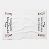 ブリタニースパニエル犬ママ キッチンタオル (横)