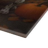 ブリタニースパニエル犬子犬オータムデライトカボチャ カッティングボード (角)