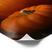 ブリタニースパニエル犬子犬オータムデライトカボチャ ポスター (コーナー)