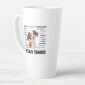 ブリタニースパニエル犬特性 カフェラテマグ (左アングル)