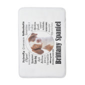 ブリタニースパニエル犬特性 バスマット (正面縦)