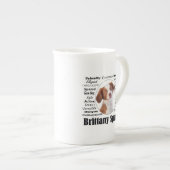 ブリタニースパニエル犬特性 ボーンチャイナマグカップ (正面右)