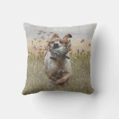 ブリタニースパニエル犬狩りウイル、アート クッション (裏面)