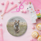 ブリタニースパニエル犬狩りウイル、アート ペーパープレート (パーティー)