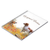 ブリタニースパニエル犬狩りフェアサン ノートブック (左側)