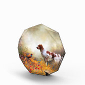 ブリタニースパニエル犬狩りフェアサン フォトブロック (右)