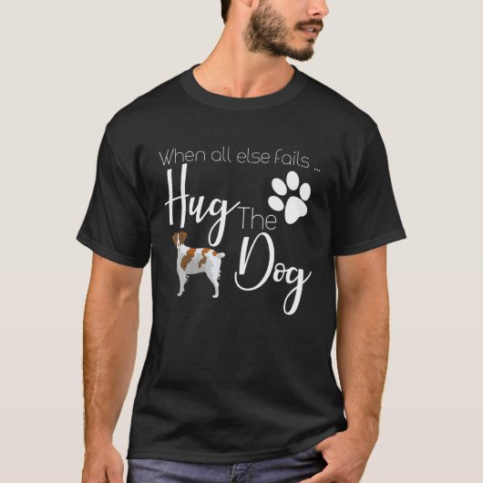 ブリタニースパニエル犬私は私の犬を愛する Tシャツ (正面)