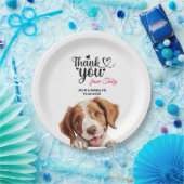 ブリタニースパニエル犬結婚ズ・サンキュー ペーパープレート (パーティー)