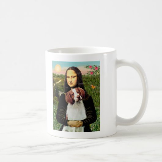 ブリタニースパニエル犬3モナリサ コーヒーマグカップ (右)