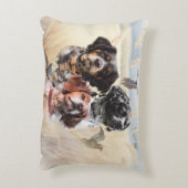 ブリタニースパニエル犬 アクセントクッション (裏面(縦))