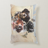 ブリタニースパニエル犬 アクセントクッション (正面(垂直))