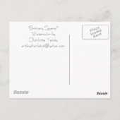 「ブリタニースパニエル犬」アートの再生用はがき ポストカード (裏面)