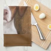 ブリタニースパニエル犬 キッチンタオル (四つ折り)