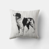 ブリタニースパニエル犬 クッション (裏面)