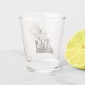 ブリタニースパニエル犬 ショットグラス (裏面)