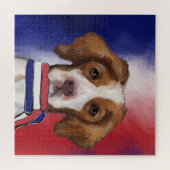 ブリタニースパニエル犬 ジグソーパズル (横)