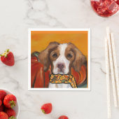ブリタニースパニエル犬 スタンダードカクテルナプキン (インサイチュ)