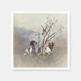 ブリタニースパニエル犬 スタンダードカクテルナプキン