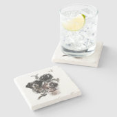 ブリタニースパニエル犬 ストーンコースター (横)