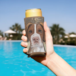 ブリタニースパニエル犬 スリム缶クーラー