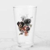 ブリタニースパニエル犬 タンブラーグラス (裏面)