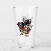 ブリタニースパニエル犬 タンブラーグラス (正面)
