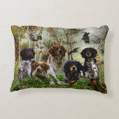 ブリタニースパニエル犬、バード狩り アクセントクッション (裏面)
