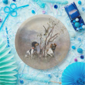 ブリタニースパニエル犬 ペーパープレート (パーティー)