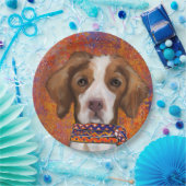 ブリタニースパニエル犬 ペーパープレート (パーティー)