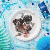 ブリタニースパニエル犬 ペーパープレート (パーティー)