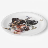 ブリタニースパニエル犬 ペーパープレート (アングル)