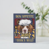 ブリタニースパニエル犬 ポストカード (スタンド正面)