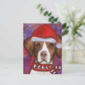 ブリタニースパニエル犬 ポストカード (スタンド正面)