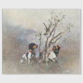 ブリタニースパニエル犬 ラッピングペーパー (フラット)