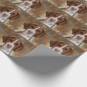 ブリタニースパニエル犬 ラッピングペーパー (角)