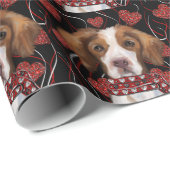 ブリタニースパニエル犬 ラッピングペーパー (ロールコーナー)