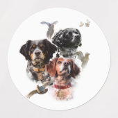 ブリタニースパニエル犬 ラベル (デザイン1)