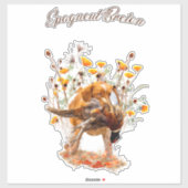 ブリタニースパニエル犬、狩りキージャントステッカー シール (シート)