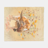 ブリタニースパニエル犬、狩りフェザントコーヒーマグT-Sh フリースブランケット (正面(横))