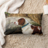 ブリタニースパニエル犬 – 銅 ランバークッション (ブランケット)